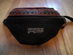 JanSport USA Leather Top Waist Pack Hip Bag