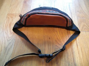 JanSport USA Leather Top Waist Pack Hip Bag