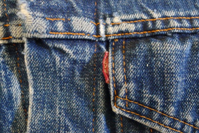 Vintage Levi's Type III Big E Trucker Jacket with Albuquerque Internationall Balloon Fiesta patches