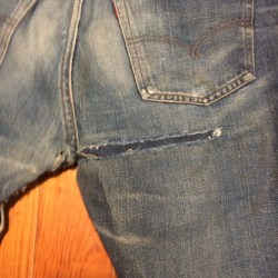 vintage levis 501 Big E repair
