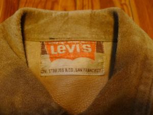 Vintage 60'S Levis Leather Type 3 Jacket - Big E- suede rough out