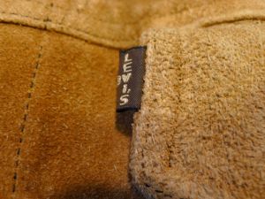 Vintage 60'S Levis Leather Type 3 Jacket - Big E- suede rough out