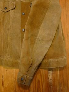 Vintage 60'S Levis Leather Type 3 Jacket - Big E- suede rough out