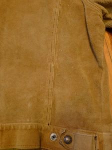 Vintage 60'S Levis Leather Type 3 Jacket - Big E- suede rough out