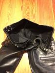 Vintage 1960'S Motorcycle Black Leather Pants