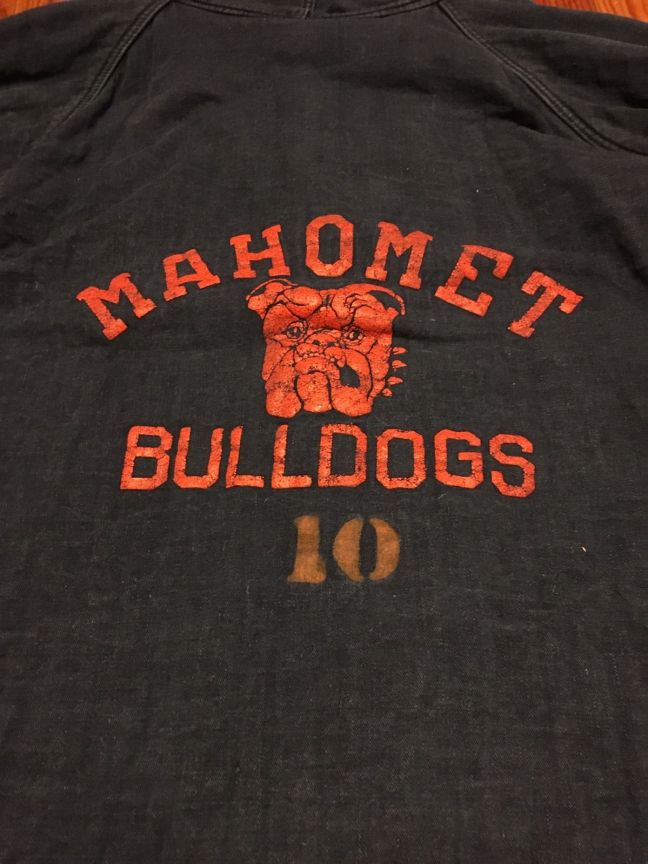 Vintage 1950s Football Sideline Warm Up Jacket