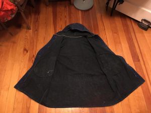 Vintage 1950s Football Sideline Warm Up Jacket