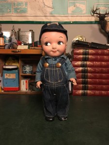 Buddy Lee 13" Composition Doll in Lee Dungaree Overalls and Cap