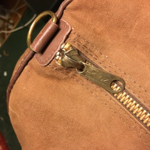 Vintage BEAN LL Bean Canvas and Leather Duffle Bag