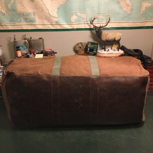 Vintage BEAN LL Bean Canvas and Leather Duffle Bag