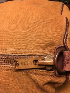 Vintage BEAN LL Bean Canvas and Leather Duffle Bag