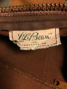 Vintage BEAN LL Bean Canvas and Leather Duffle Bag