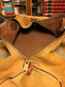 Vintage BEAN LL Bean Canvas and Leather Duffle Bag