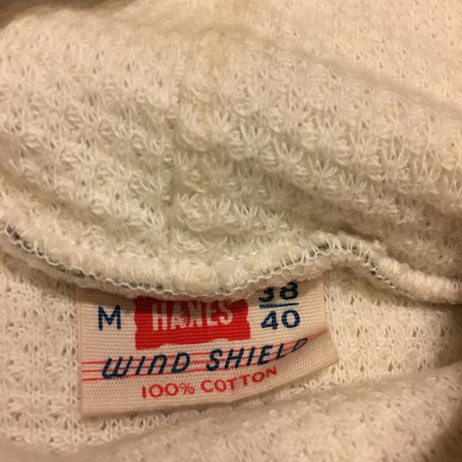 Vintage 1950s/60s Hanes 'Wind Shield' Insulated Sweatshirt