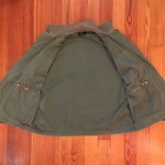 LL Bean Gold & Black Cursive Label Upland Hunting Field Jacket