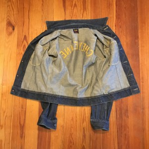 Vintage Embroidered Lee 101-J 40s 50s Red Label Rodeo Denim Jacket Size 36