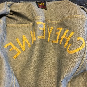 Vintage Embroidered Lee 101-J 40s 50s Red Label Rodeo Denim Jacket Size 36