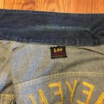Vintage Embroidered Lee 101-J 40s 50s Red Label Rodeo Denim Jacket Size 36