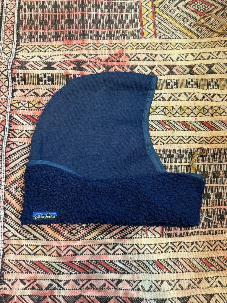 vintage patagonia pile balaclava profile.