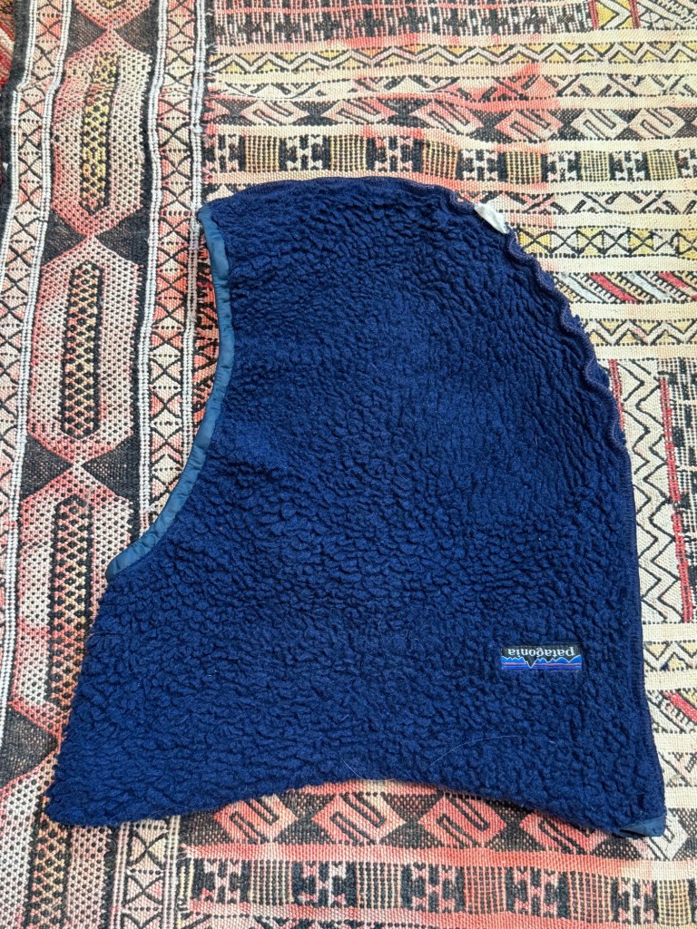 vintage patagonia pile balaclava inside.